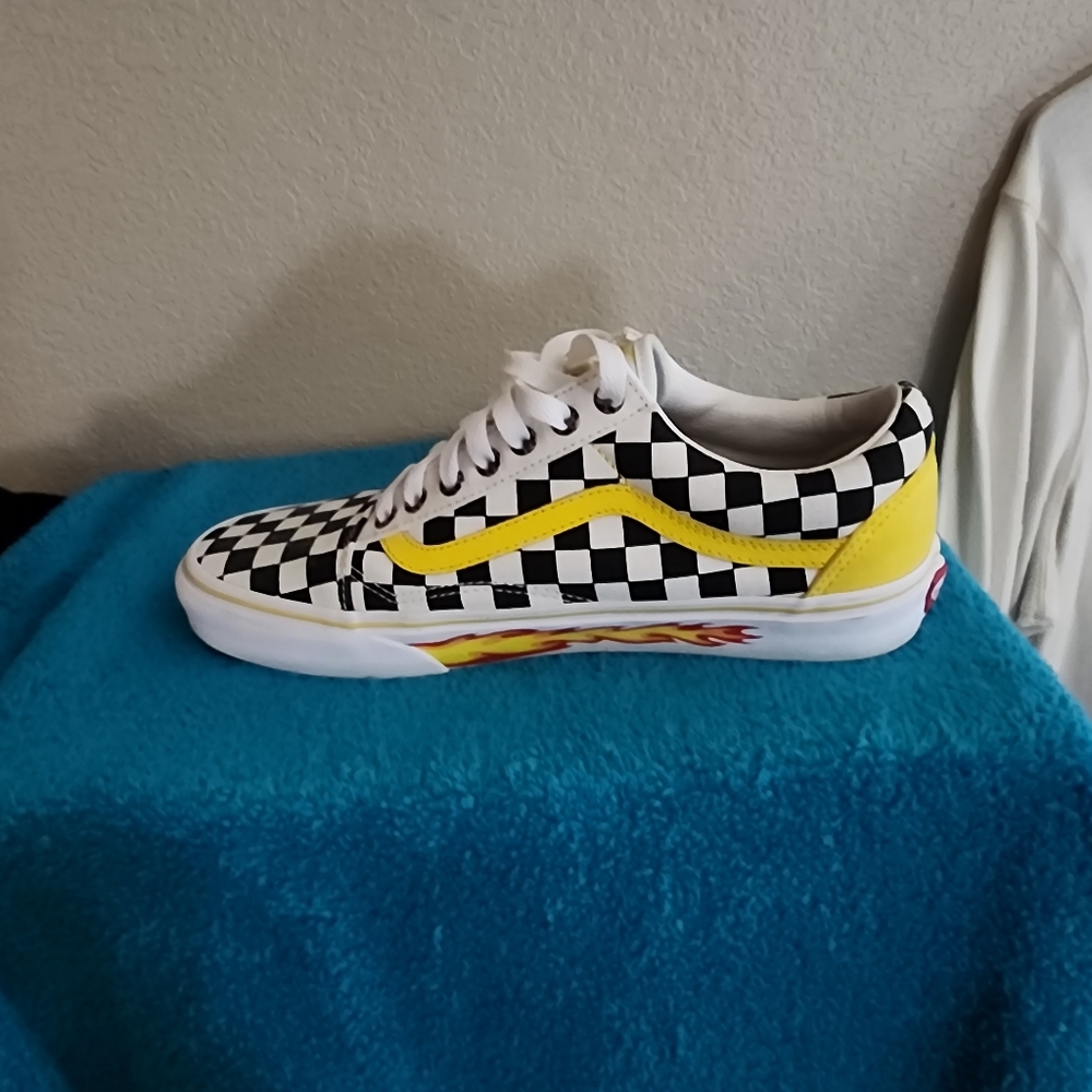 Vans Old School Flame Checkerboard Sneakers